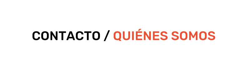 Contacto - Quiénes somos